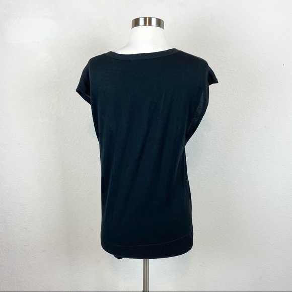 Ann Taylor LOFT Sweater Low Cut V-Neck Cotton - Picture 3 of 6